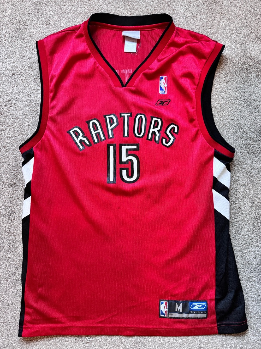 Mens Retro Vintage Reebok Toronto Raptors Vince Carter NBA Jersey Y2K Medium
